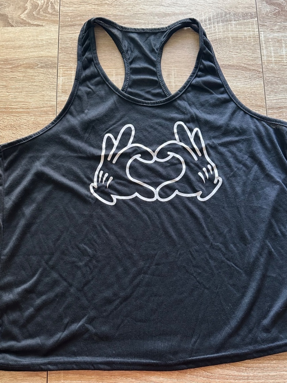 Mickey ❤️ Gloves Graphic Racerback Tank - Picture 6 of 7